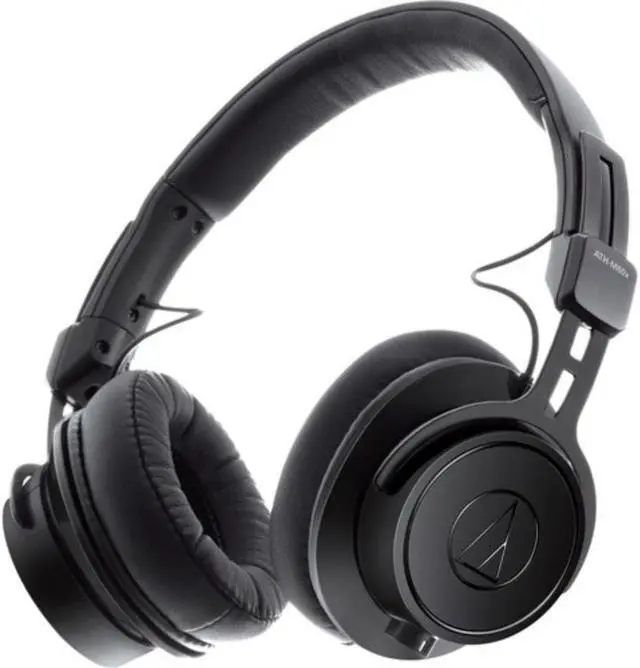 Alt view image 2 of 7 - Audio-Technica ATH-M60X On-Ear Closed-Back Dynamic Professional Studio Monitor Headphones Black