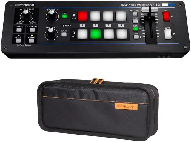 Main image of Roland V-1SDI 4-Channel HD Video Switcher with Roland CB-BV1 Carry Bag for V-1SDI Video Switcher Bundle