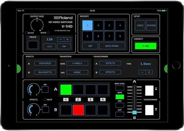 Alt view image 6 of 7 - Roland V-1SDI 4-Channel HD Video Switcher with Roland CB-BV1 Carry Bag for V-1SDI Video Switcher Bundle