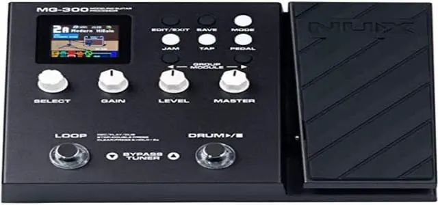 Main image of NUX MG-300 Multi Effects Pedal TSAC-HD Pre-Effects,Amp Modeling Algorithm,CORE-IMAGE Post-Effects,IR,56 drum beats,60 seconds Phrase Loop ,Modeling Guitar Processor
