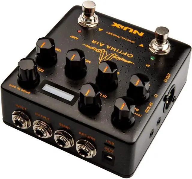 Alt view image 2 of 6 - NUX Optima Air (NAI-5) Dual-Switch Acoustic Guitar Simulator with a Preamp,IR Loader, Capturing Mode