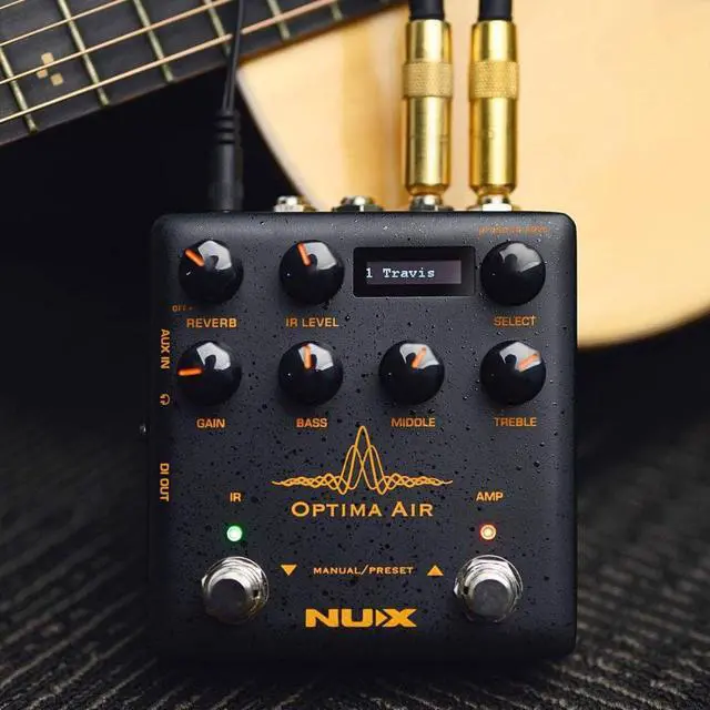 Alt view image 6 of 6 - NUX Optima Air (NAI-5) Dual-Switch Acoustic Guitar Simulator with a Preamp,IR Loader, Capturing Mode