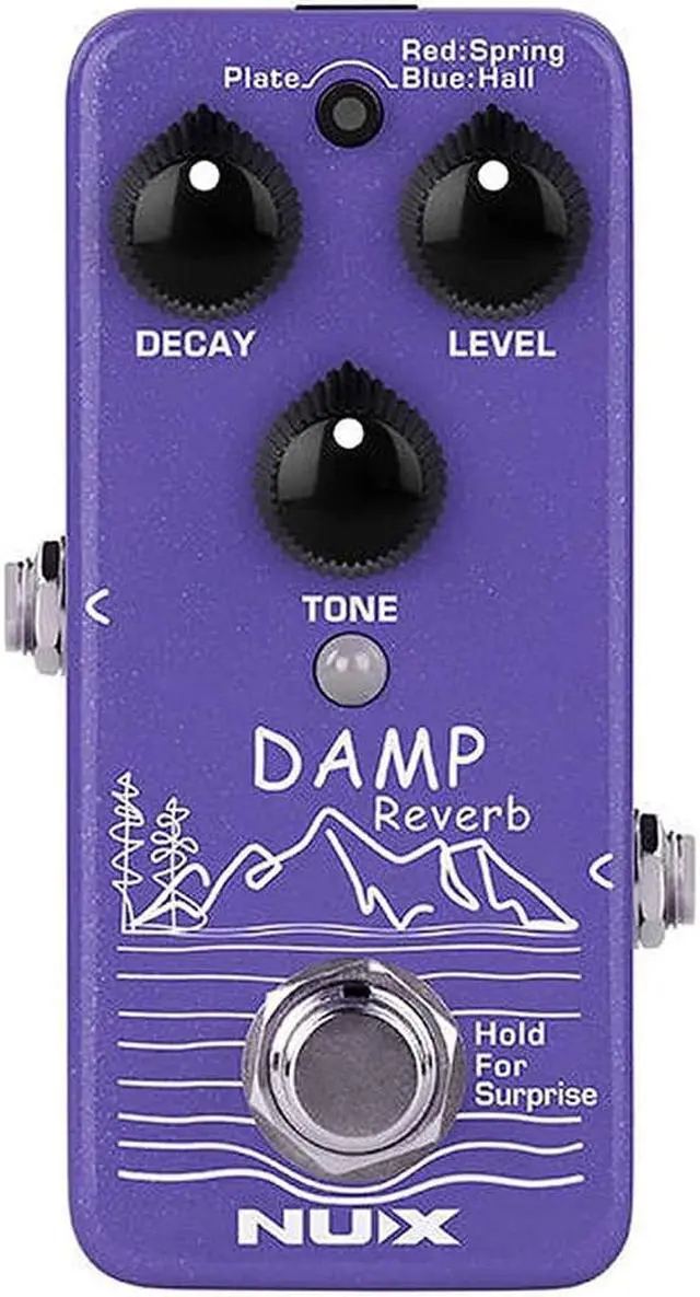 Main image of NUX Damp Reverb Guitar Effects Pedal with Plate, Spring, and Hall