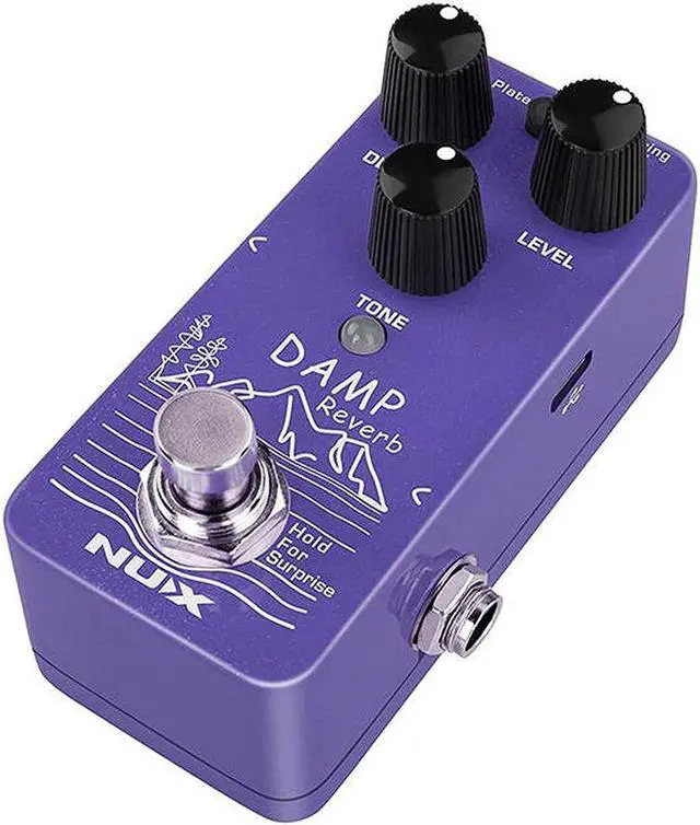 Alt view image 2 of 7 - NUX Damp Reverb Guitar Effects Pedal with Plate, Spring, and Hall