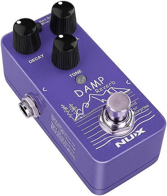 Alt view image 3 of 7 - NUX Damp Reverb Guitar Effects Pedal with Plate, Spring, and Hall