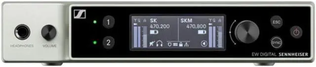 Alt view image 2 of 7 - Sennheiser EW-DX MKE 2 SET Dual-Channel Digital Wireless System with Two Omni Lavalier Mics (Q1-9: 470 to 550 MHz)