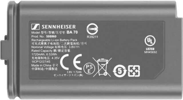Alt view image 7 of 7 - Sennheiser EW-DX MKE 2 SET Dual-Channel Digital Wireless System with Two Omni Lavalier Mics (Q1-9: 470 to 550 MHz)