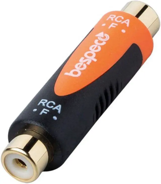 Alt view image 2 of 4 - Bespeco RCA Female to RCA Female Adapter (Black/Orange)