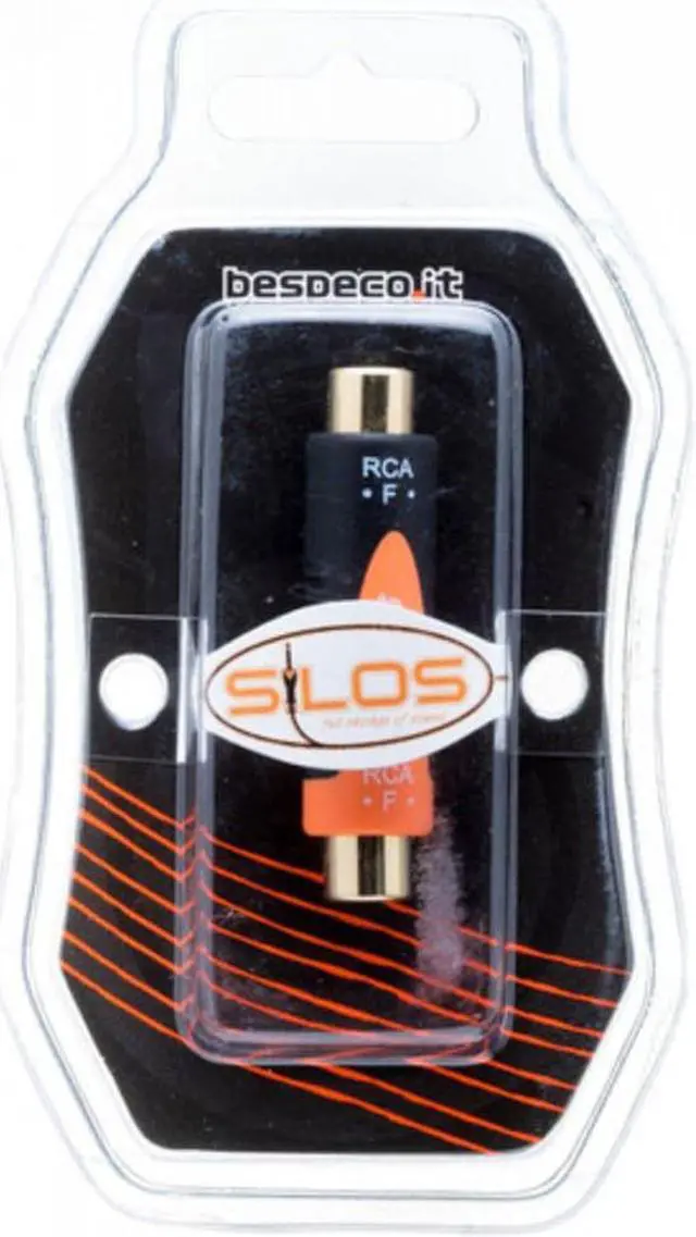 Alt view image 4 of 4 - Bespeco RCA Female to RCA Female Adapter (Black/Orange)
