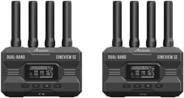 Main image of Accsoon CineView SE Wireless Video Transmitter and Receiver,Dual-Band Transmission,Range of 1200 ft/350m,Latency 0.05s&1080P HD Video , HDMI and SDI,Support 4 Devices