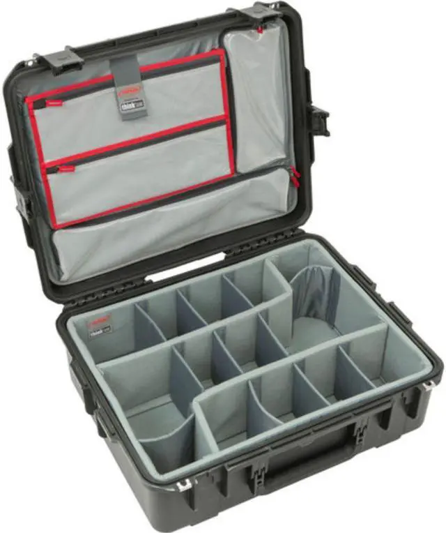 Alt view image 2 of 7 - SKB Cases 3i-2217-8DL iSeries Professional Camera Case, Black/Gray