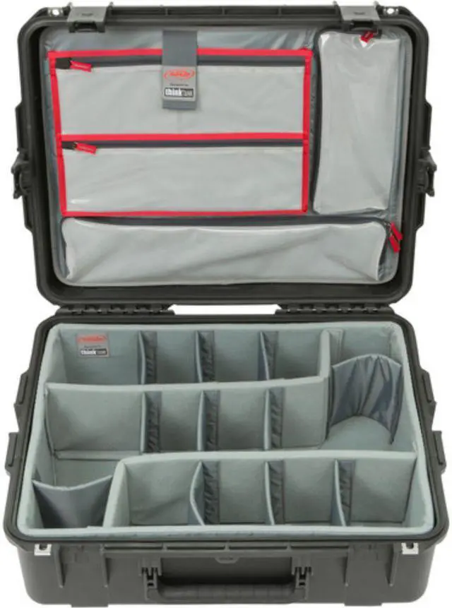 Alt view image 4 of 7 - SKB Cases 3i-2217-8DL iSeries Professional Camera Case, Black/Gray