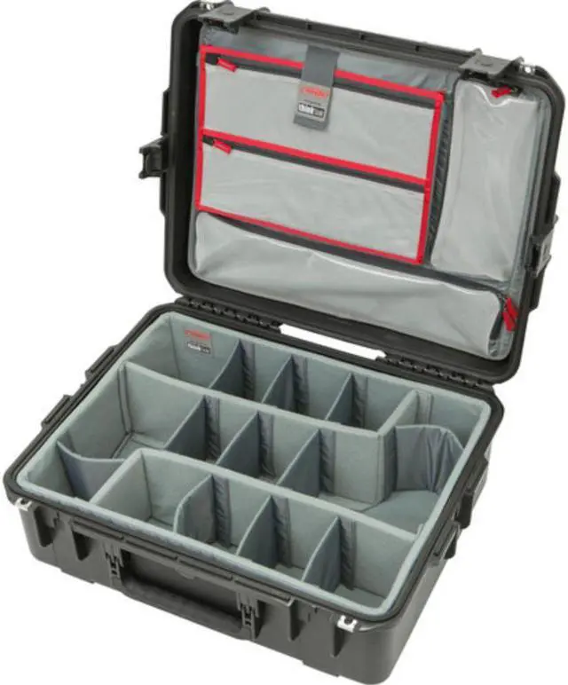Alt view image 6 of 7 - SKB Cases 3i-2217-8DL iSeries Professional Camera Case, Black/Gray
