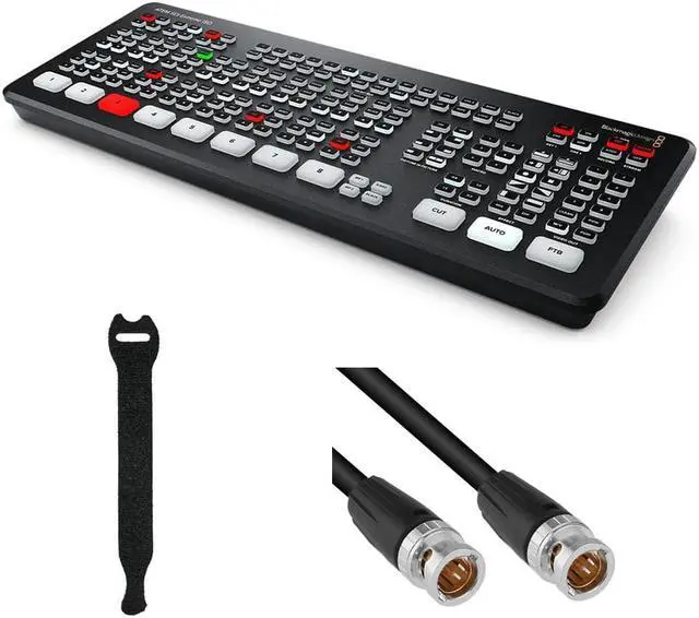 Main image of Blackmagic Design ATEM SDI Extreme ISO Live Production Switcher Bundle with Kopul 3G-SDI Cable BNC to BNC (50 ft) and 10-Pack Straps