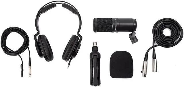 Alt view image 6 of 7 - Rode RODECaster Pro II Integrated Audio Production Studio Bundle with 4x Zoom ZDM-1 Podcast Mic Pack and 32GB microSDHC Memory Card