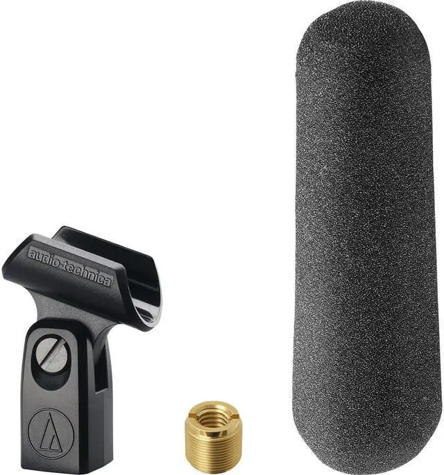 Alt view image 4 of 7 - Audio-Technica AT875R Short Shotgun Microphone Bundle with Auray DUSM-1 Universal Shockmount and 20' XLR-XLR Cable