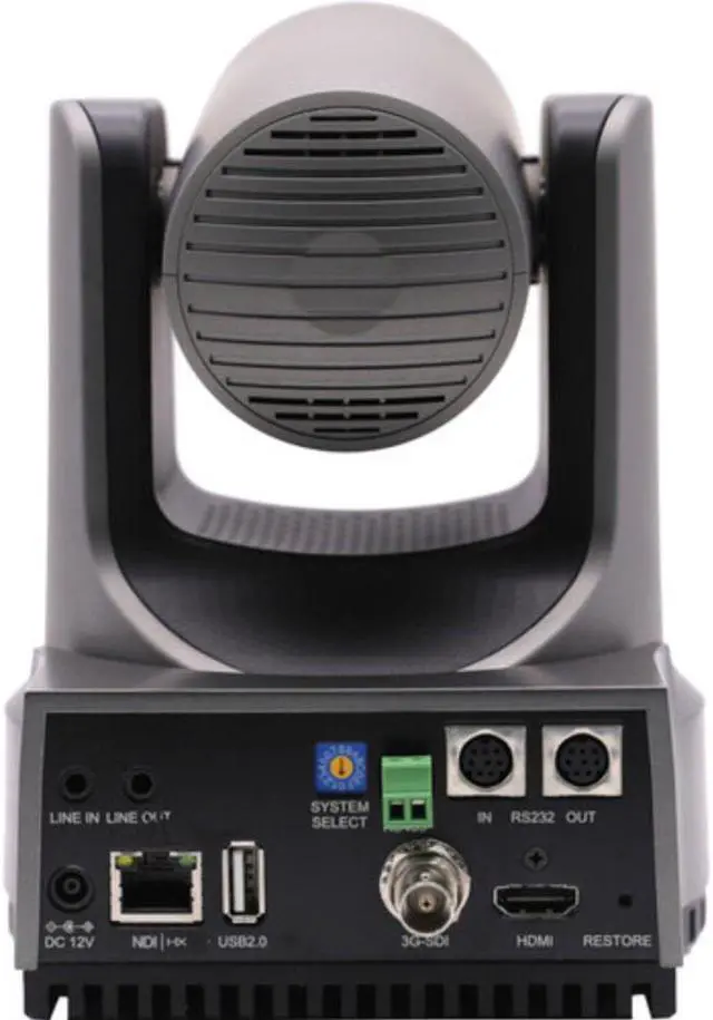 Alt view image 5 of 5 - PTZOptics Move 4K SDI/HDMI/USB/IP PTZ Camera with 20x Optical Zoom (Gray)