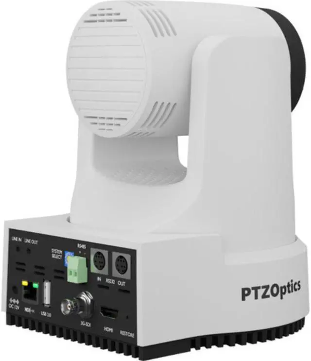 Alt view image 6 of 7 - PTZOptics Move 4K SDI/HDMI/USB/IP PTZ Camera with 20x Optical Zoom (White)