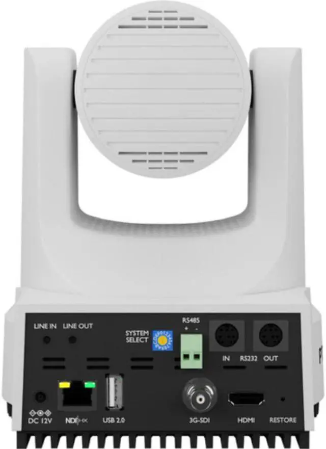 Alt view image 3 of 7 - PTZOptics Move 4K SDI/HDMI/USB/IP PTZ Camera with 12x Optical Zoom (White)