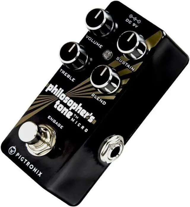Alt view image 2 of 3 - Pigtronix Guitar Compression Effects Pedal, Black (PTM)