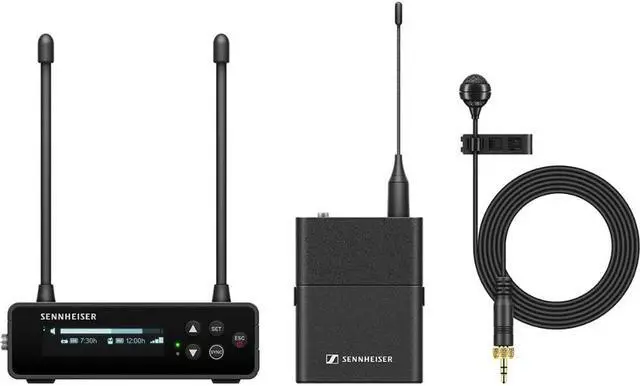 Main image of Sennheiser EW-DP ME 4 SET Camera-Mount Digital Wireless Cardioid Lavalier Mic System (Q1-6: 470 to 526 MHz)