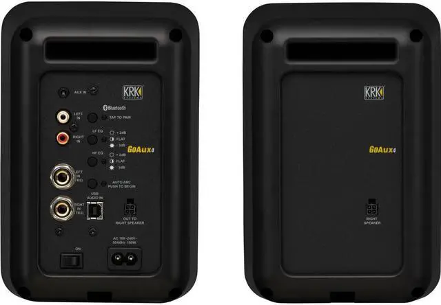 Alt view image 2 of 7 - KRK GoAux 4 Portable Near-Field 2-Way Studio Monitor (Pair) Bundle with Auray IP-S Isolation Pad (Pair) and Mini to Mini Stereo Cable