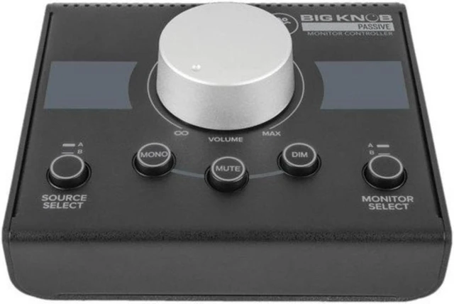 Alt view image 3 of 6 - Mackie Big Knob Passive Studio Monitor Controller with 1/4" Male Phone to 1/4" Male Phone TRS Cable -5