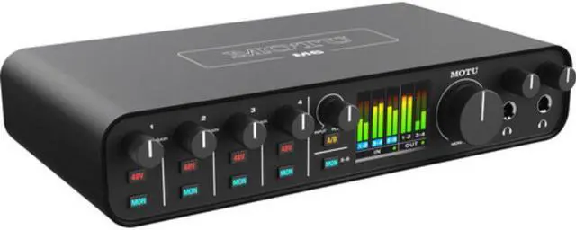 Alt view image 2 of 7 - MOTU M6 Desktop 6x4 USB-C Audio-MIDI Interface Bundle with XLR-XLR Cable and Fastener Straps