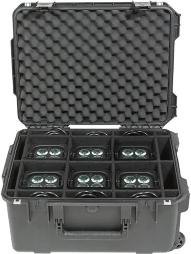 Alt view image 6 of 7 - CHAUVET DJ Freedom Par T6 Battery-Powered RGB LED PAR with Wireless DMX (x6 pcs) Bundle with SKB iSeries 3i-201510PAR Chauvet Freedom PAR Case and Anti-Static Screen Cleaning Wipes (5-Pack)
