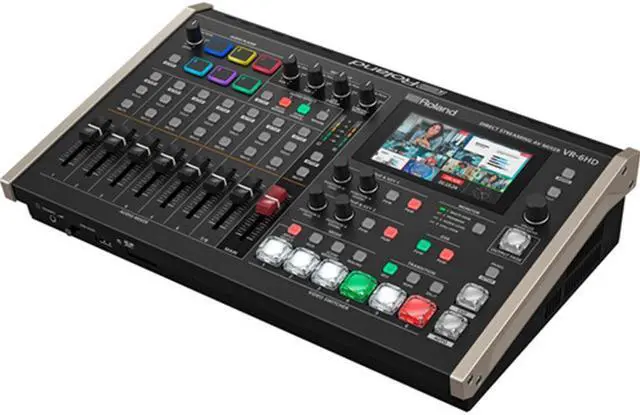 Alt view image 4 of 7 - Roland VR-6HD Direct Streaming AV Mixer Bundle with Sony MDR-7506 Headphones and Pearstone Standard Series HDMI to HDMI High-Speed Ethernet Cable 6ft Black