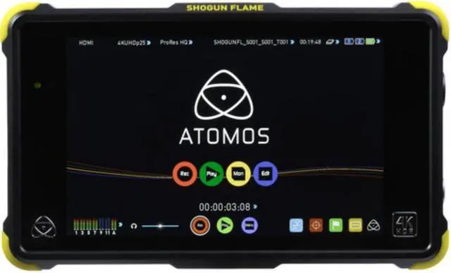 Alt view image 3 of 7 - Atomos Shogun Flame Kit (includes 7-inch 10-bit AtomHDR 1500nit Field Monitor plus full accessories) ATOMSHGFL1