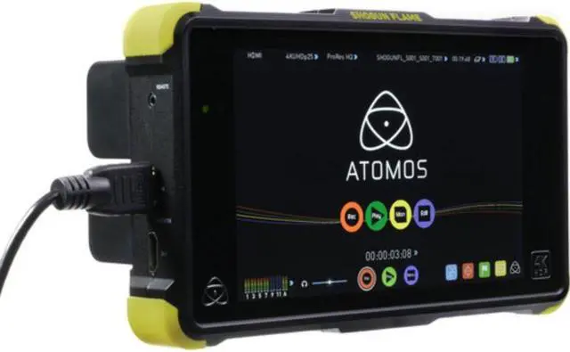 Alt view image 4 of 7 - Atomos Shogun Flame Kit (includes 7-inch 10-bit AtomHDR 1500nit Field Monitor plus full accessories) ATOMSHGFL1