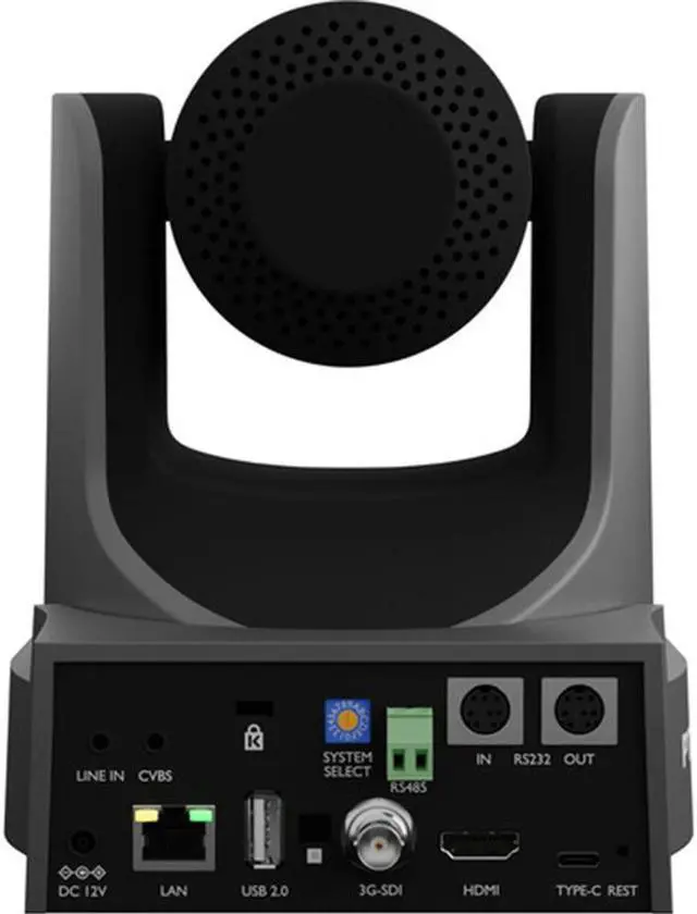 Alt view image 4 of 7 - PTZOptics Move SE SDI/HDMI/USB/IP PTZ Camera with 20x Optical Zoom (Gray) Bundle with HuddleCamHD Black HCM-1 Small Universal Wall Mount Bracket and Anti-Static Screen Cleaning Wipes