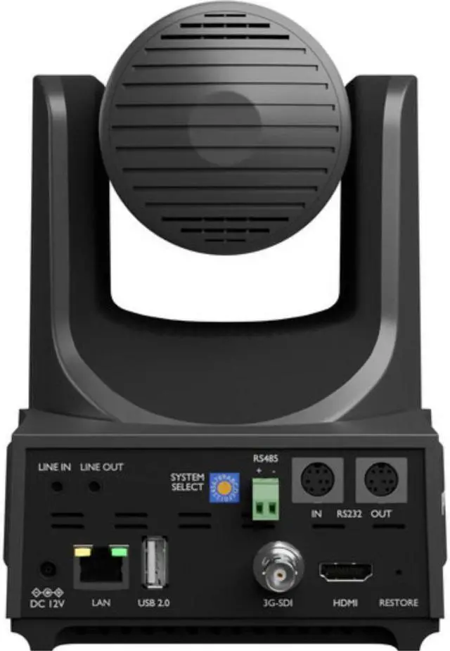 Alt view image 2 of 6 - PTZOptics Link 4K SDI/HDMI/USB/IP PTZ Camera with 12x Optical Zoom (Gray)
