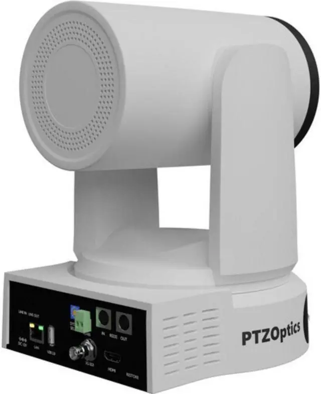 Alt view image 4 of 7 - PTZOptics Link 4K SDI/HDMI/USB/IP PTZ Camera with 30x Optical Zoom (White)