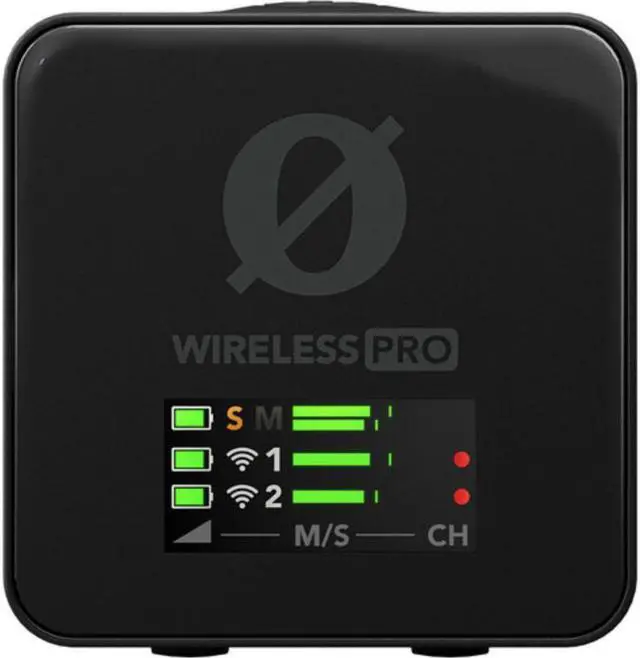 Alt view image 4 of 8 - RODE Wireless PRO 2-Person Clip-On Wireless Microphone System/Recorder with Lavaliers (2.4 GHz)