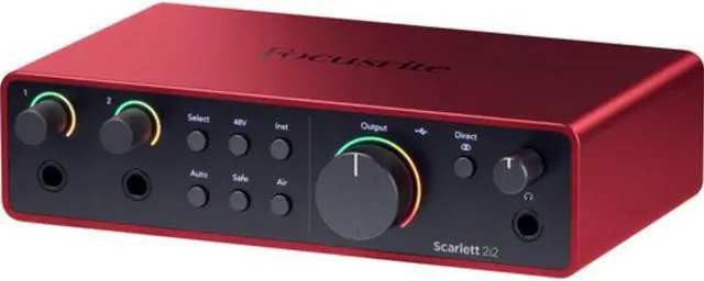 Alt view image 3 of 7 - Focusrite Scarlett 2i2 USB-C Audio Interface (4th Generation) for Recording, Songwriting, Streaming and Podcasting
