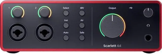 Alt view image 3 of 6 - Focusrite Scarlett 4i4 USB Audio Interface 4rd Gen USB Audio Interface, for Musicians, Songwriters, Guitarists, Content Creators