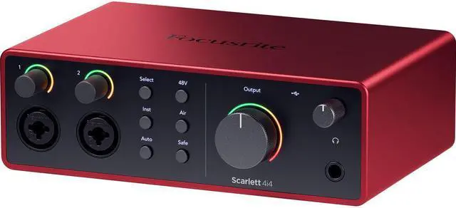 Alt view image 4 of 6 - Focusrite Scarlett 4i4 USB Audio Interface 4rd Gen USB Audio Interface, for Musicians, Songwriters, Guitarists, Content Creators