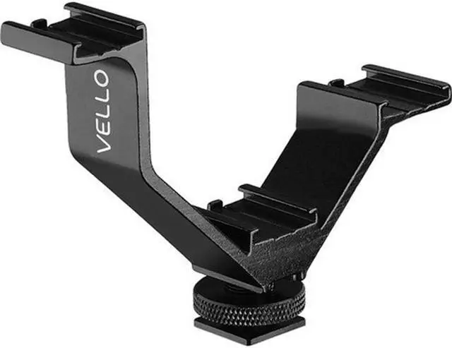 Alt view image 6 of 7 - Zoom ZSG-1 On-Camera Shotgun Microphone Bundle with Vello V-Rig 4.1" Triple Shoe Bracket and Anti-Static Screen Cleaning Wipes (5-Pack)