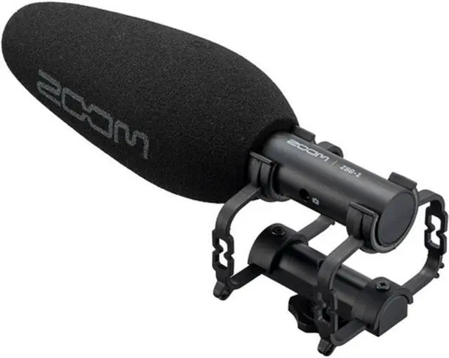 Alt view image 2 of 7 - Zoom ZSG-1 On-Camera Shotgun Microphone Bundle with Vello V-Rig 4.1" Triple Shoe Bracket and Anti-Static Screen Cleaning Wipes (5-Pack)
