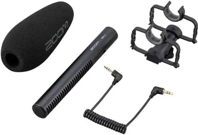 Alt view image 5 of 7 - Zoom ZSG-1 On-Camera Shotgun Microphone Bundle with Vello V-Rig 4.1" Triple Shoe Bracket and Anti-Static Screen Cleaning Wipes (5-Pack)