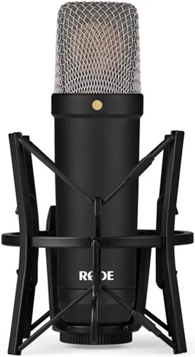 Alt view image 5 of 7 - RODE NT1 Signature Series Large-Diaphragm Condenser Microphone (Black) Bundle with Auray Desk/mic Stand Reflection Filter and Auray Reflection Filter/tripod Micstand