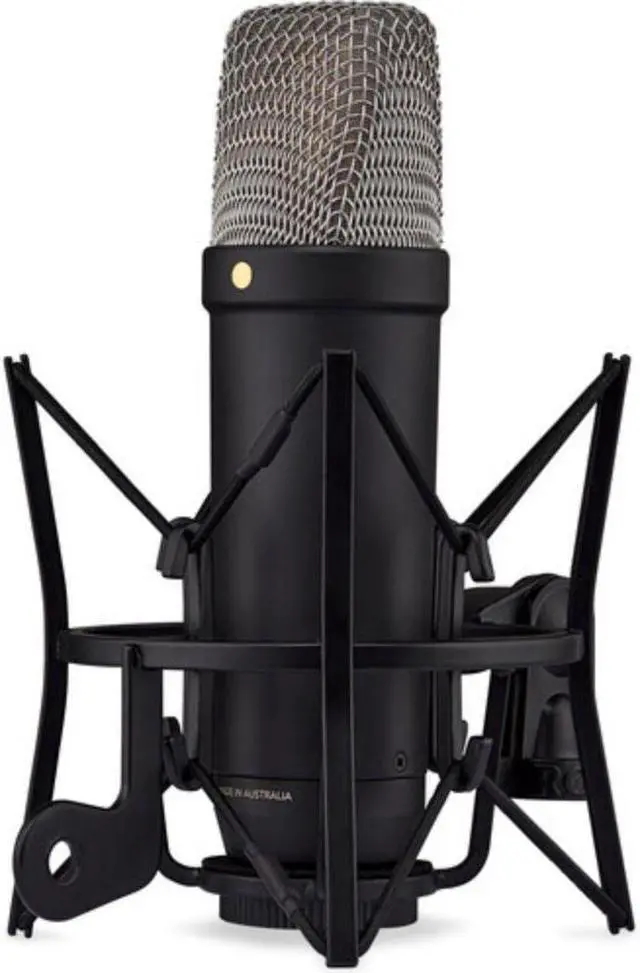 Alt view image 3 of 7 - Rode NT1(Black) 5th Generation Hybrid Studio Condenser Microphone Bundle with Mic Stand with Fixed Boom