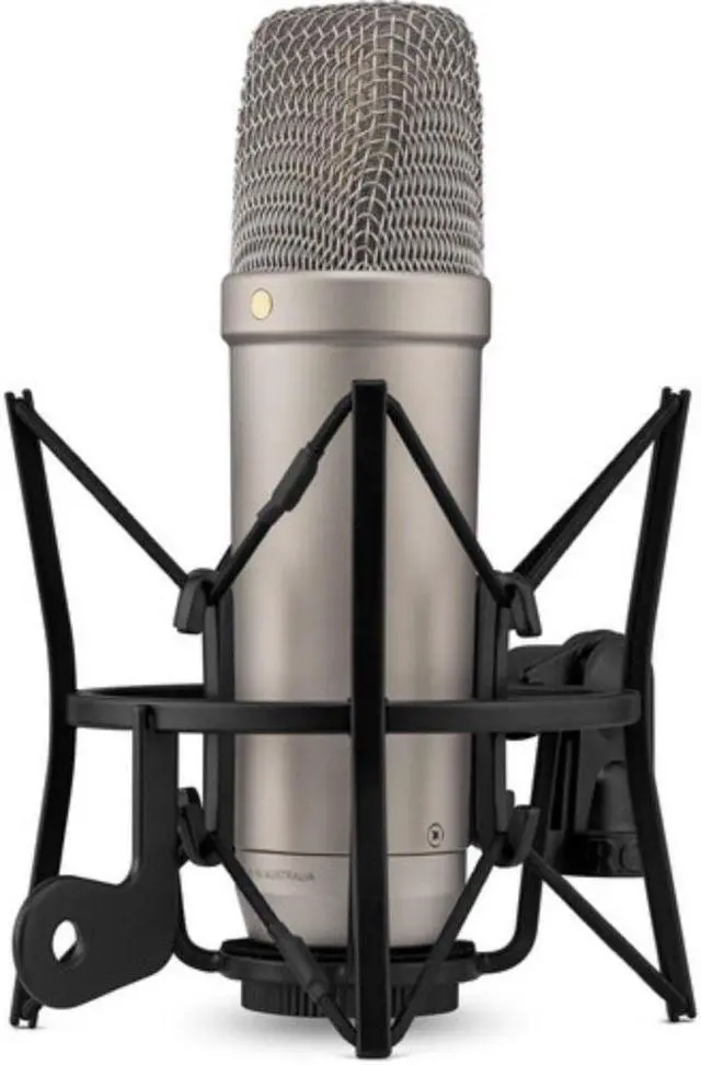 Alt view image 3 of 7 - Rode NT1 (Silver)5th Generation Hybrid Studio Condenser Microphone Bundle with Mic Stand with Fixed Boom