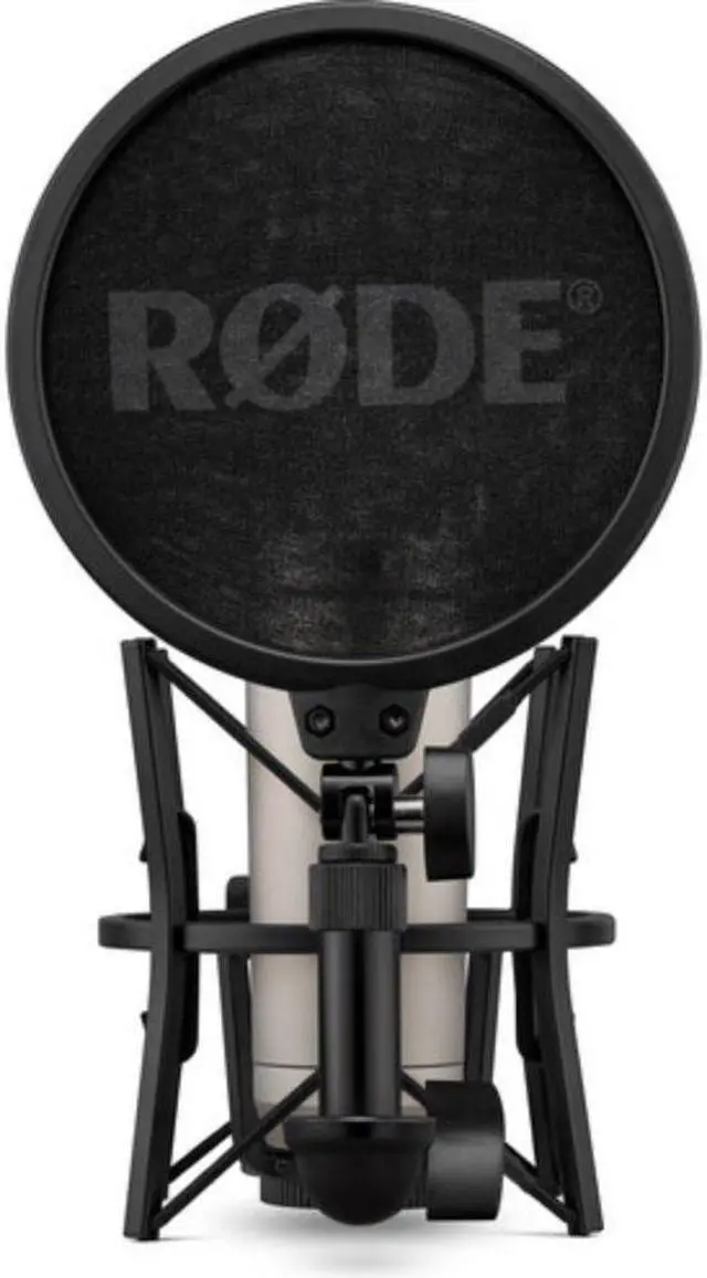 Alt view image 4 of 7 - Rode NT1 (Silver)5th Generation Hybrid Studio Condenser Microphone Bundle with Mic Stand with Fixed Boom