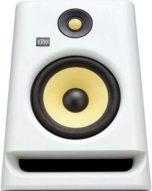 Alt view image 7 of 7 - KRK ROKIT RP7 G4 7" Bi-Amped Studio Monitor DSP Speakers White Noise Edition (Pair) Bundle