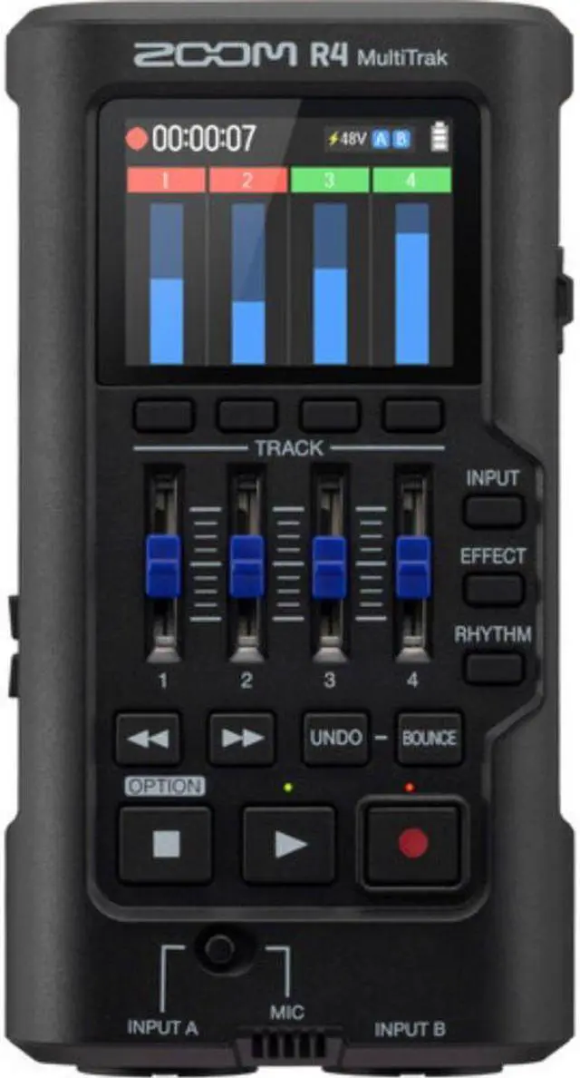 Alt view image 3 of 7 - Zoom R4 MultiTrak 32-Bit Float Recorder with Stereo Bouncing Bundle with Polsen HPC-A30 Closed-Back Studio Monitor Headphones and SanDisk 32GB Ultra Memory Card