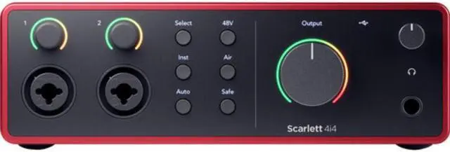 Alt view image 3 of 6 - Focusrite Scarlett 4i4 USB-C Audio/MIDI Interface (4th Generation)