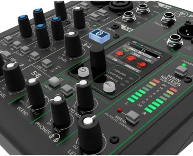 Alt view image 5 of 5 - Mackie ProFX6v3+ 6-Channel Analog Mixer with Built-In FX, USB Recording, and Bluetooth